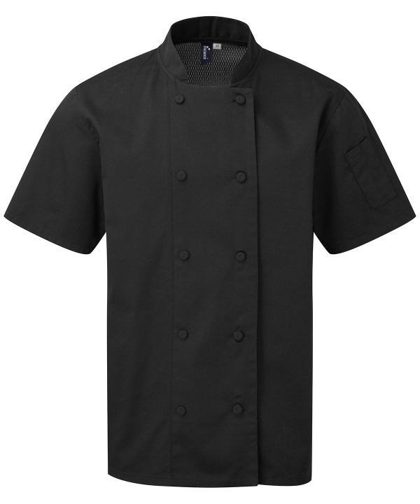 Premier Chefs Coolchecker Short Sleeve Jacket