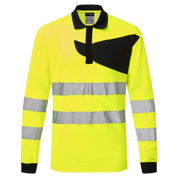 Portwest PW2 Hi-Vis Polo Shirt L/S - Image 8