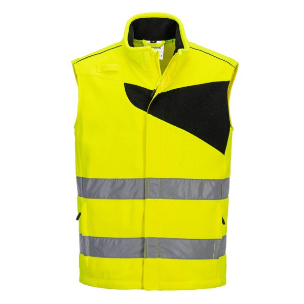 Portwest PW2 Hi-Vis Fleece Bodywarmer - Image 8