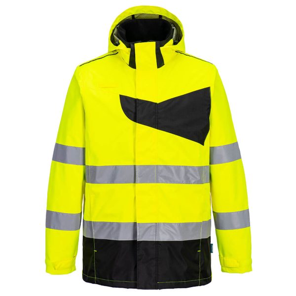 Portwest PW2 Hi-Vis Rain Jacket - Image 8