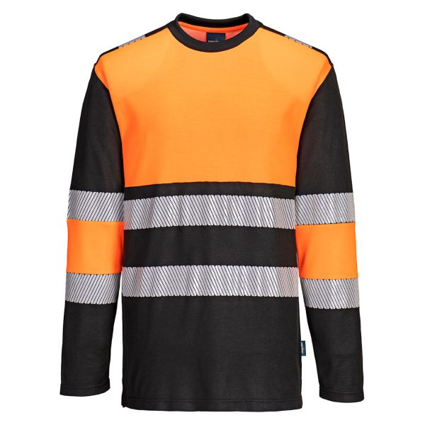 Portwest PW3 Hi-Vis Cotton Comfort Class 1 T-Shirt L/S