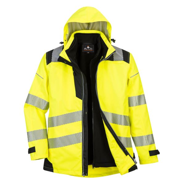 Portwest PW3 Hi-Vis 3-in-1 Jacket - Image 8