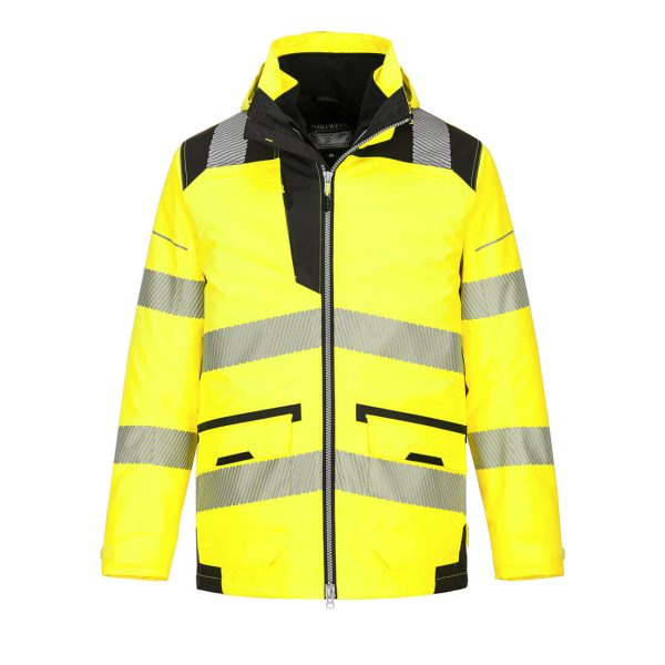 Portwest PW3 Hi-Vis Breathable 5-in-1 Jacket - Image 8