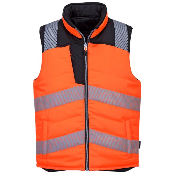 Portwest PW3 Hi-Vis Reversible Bodywarmer