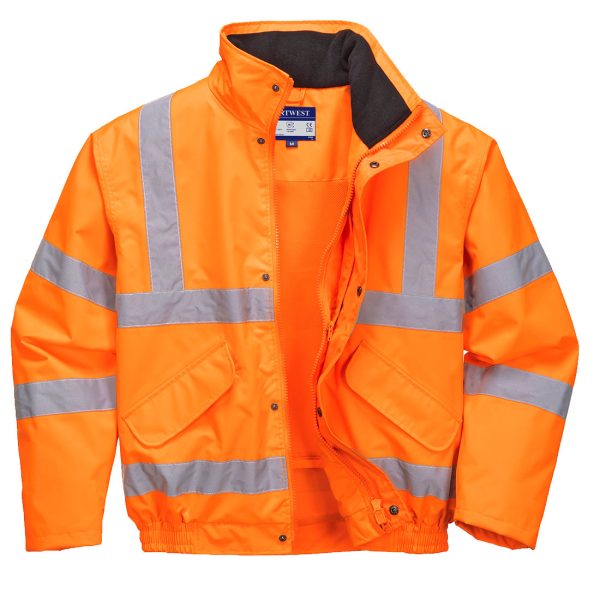 Portwest Hi-Vis Breathable Rain Bomber Jacket