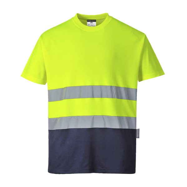 Portwest Hi-Vis Cotton Comfort Contrast T-Shirt S/S - Image 9