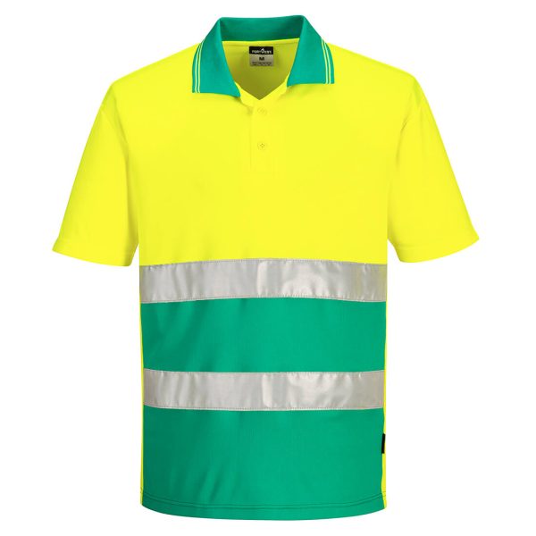 Portwest Hi-Vis Lightweight Contrast Polo Shirt S/S - Image 8