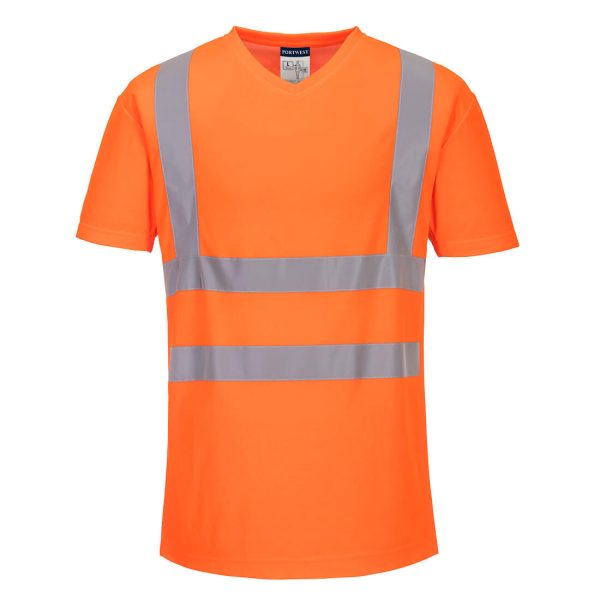 Portwest Hi-Vis Cotton Comfort Mesh Insert T-Shirt S/S