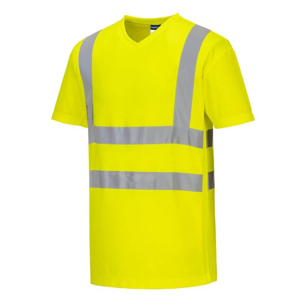 Portwest Hi-Vis Cotton Comfort Mesh Insert T-Shirt S/S - Image 7