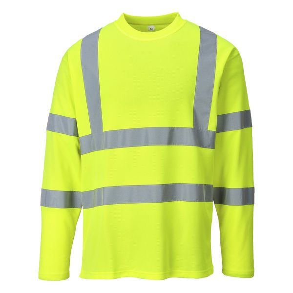 Portwest Hi-Vis Cotton Comfort T-Shirt L/S - Image 7