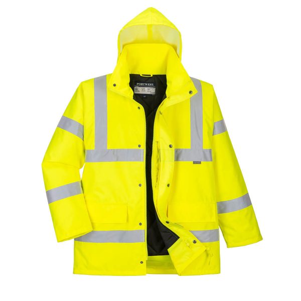 Portwest Hi-Vis Breathable Winter Traffic Jacket - Image 2