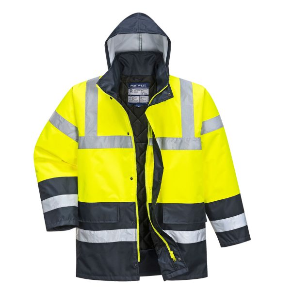 Portwest Hi-Vis Contrast Winter Traffic Jacket - Image 14