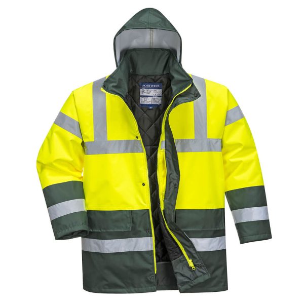 Portwest Hi-Vis Contrast Winter Traffic Jacket - Image 24