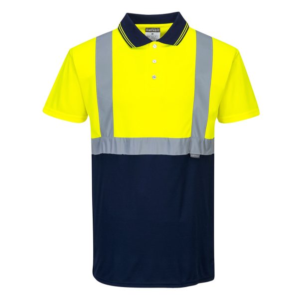 Portwest Hi-Vis Contrast Polo Shirt S/S - Image 15