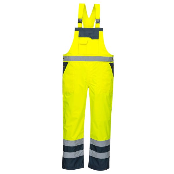 Portwest Hi-Vis Breathable Contrast Rain Bib and Brace - Image 16