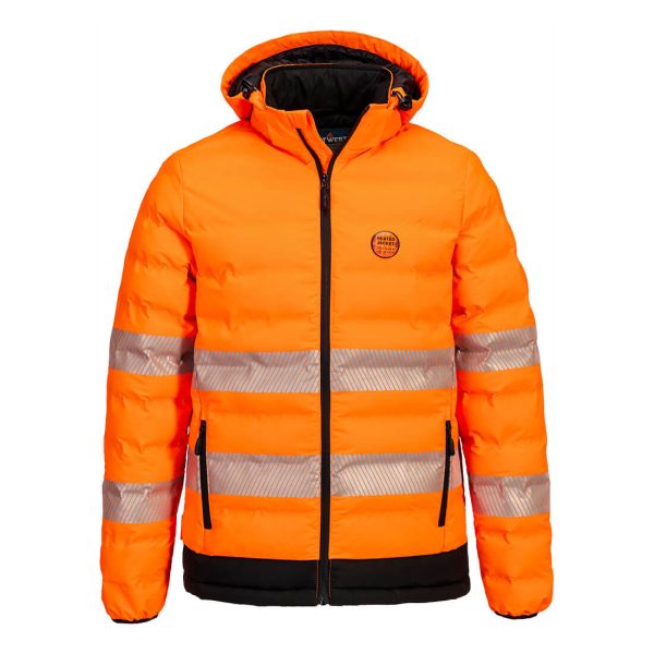 Portwest Hi-Vis Ultrasonic Heated Tunnel Jacket