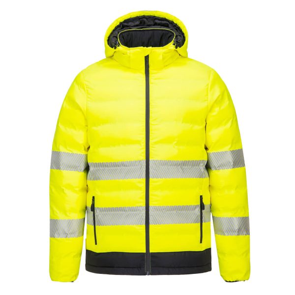 Portwest Hi-Vis Ultrasonic Heated Tunnel Jacket - Image 7