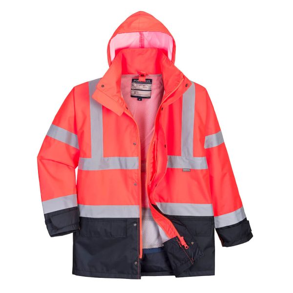 Portwest Hi-Vis 5-in-1 Contrast Executive Jacket - Image 10