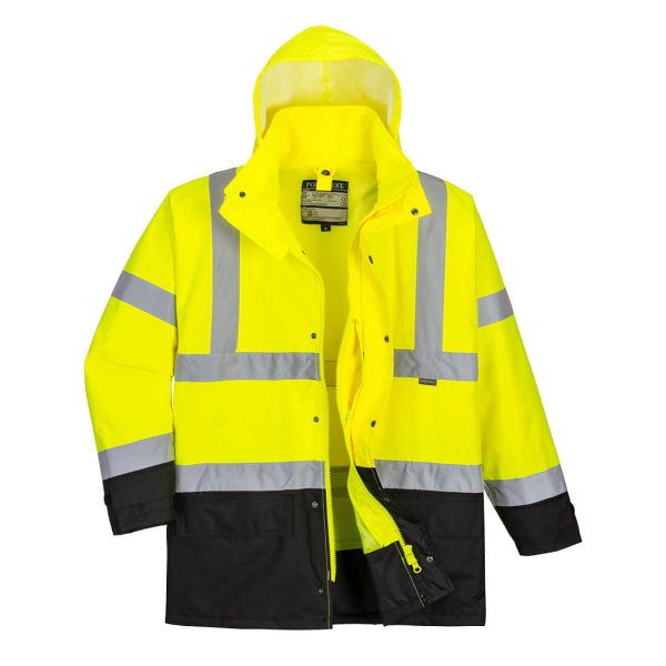 Portwest Hi-Vis 5-in-1 Contrast Executive Jacket - Image 17