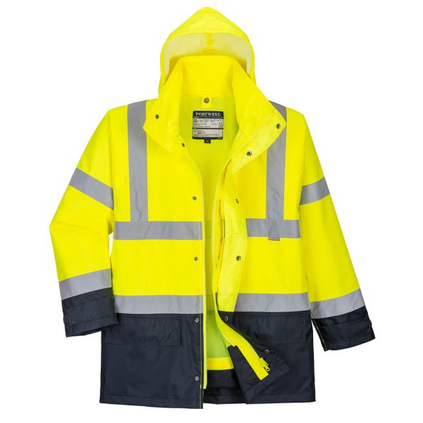 Portwest Hi-Vis 5-in-1 Contrast Executive Jacket - Image 30