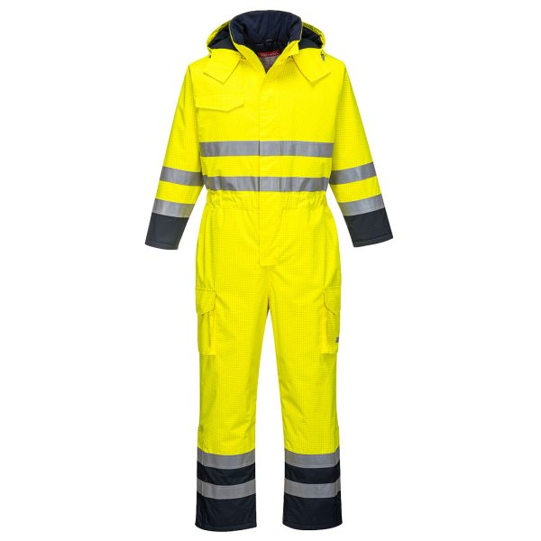 Portwest Bizflame Rain Hi-Vis Multi Coverall - Image 7