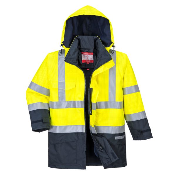 Portwest Bizflame Rain Hi-Vis Multi-Protection Jacket - Image 7