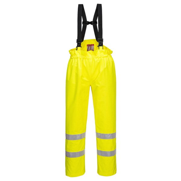 Portwest Bizflame Rain Unlined  Hi-Vis Antistatic FR Trousers - Image 7