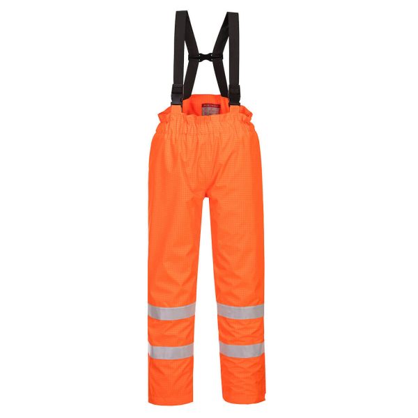 Portwest Bizflame Rain Lined Hi-Vis Antistatic FR Trousers