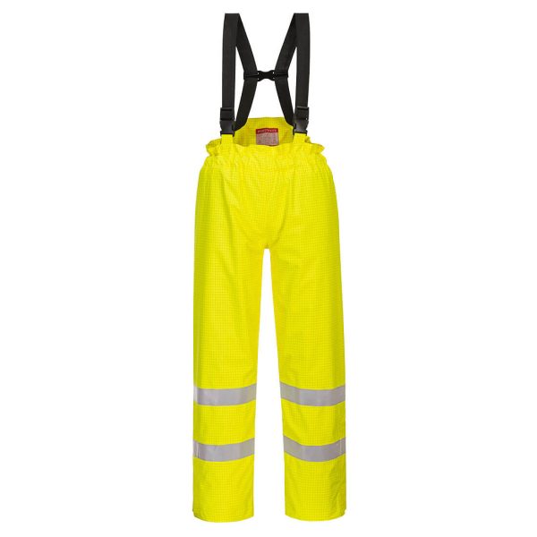 Portwest Bizflame Rain Lined Hi-Vis Antistatic FR Trousers - Image 6