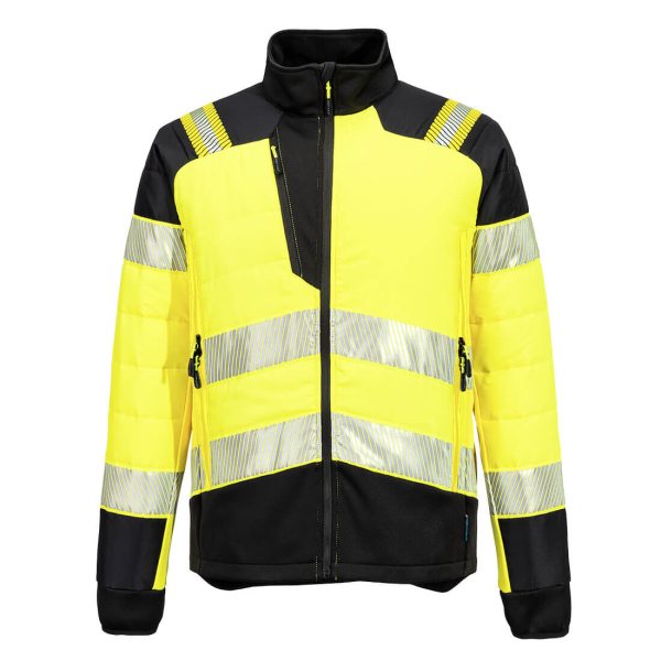 Portwest  PW3 Hi-Vis Hybrid Baffle Jacket - Image 8