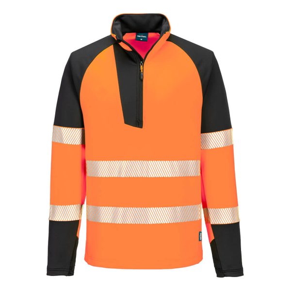 Portwest PW3 Hi-Vis 1/4 Zip Sweatshirt