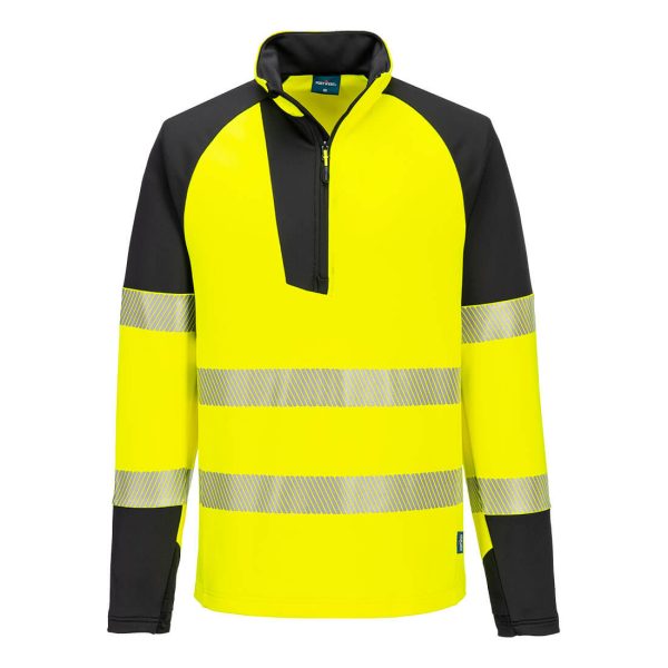 Portwest PW3 Hi-Vis 1/4 Zip Sweatshirt - Image 9