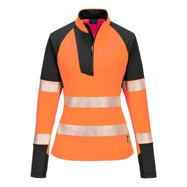 Portwest PW3 Hi-Vis Women's 1/4 Zip Sweatshirt