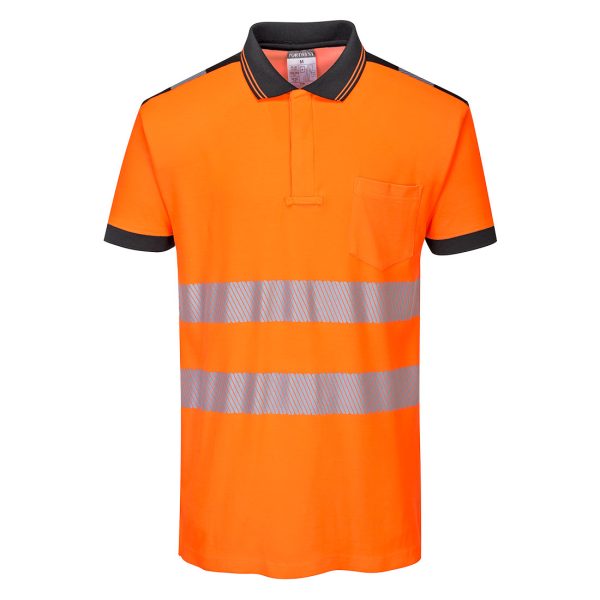 Portwest PW3 Hi-Vis Cotton Comfort Polo Shirt S/S