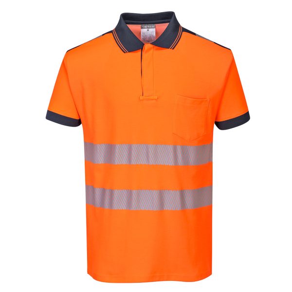 Portwest PW3 Hi-Vis Cotton Comfort Polo Shirt S/S - Image 10