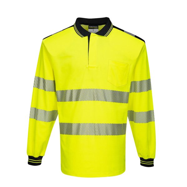 Portwest PW3 Hi-Vis Cotton Comfort Polo Shirt L/S - Image 17