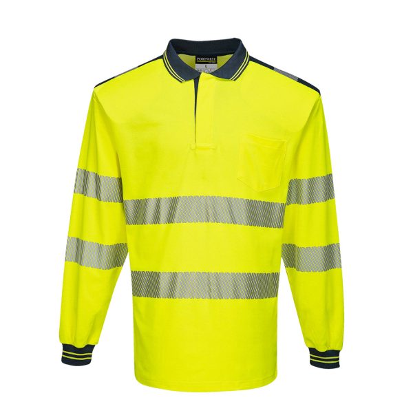 Portwest PW3 Hi-Vis Cotton Comfort Polo Shirt L/S - Image 26