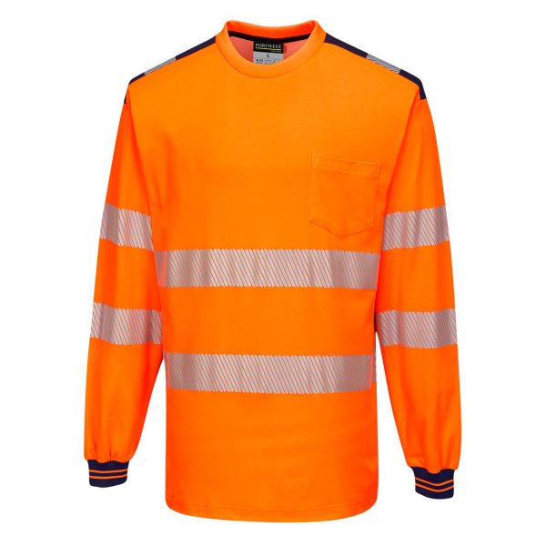 Portwest PW3 Hi-Vis Cotton Comfort T-Shirt L/S - Image 9