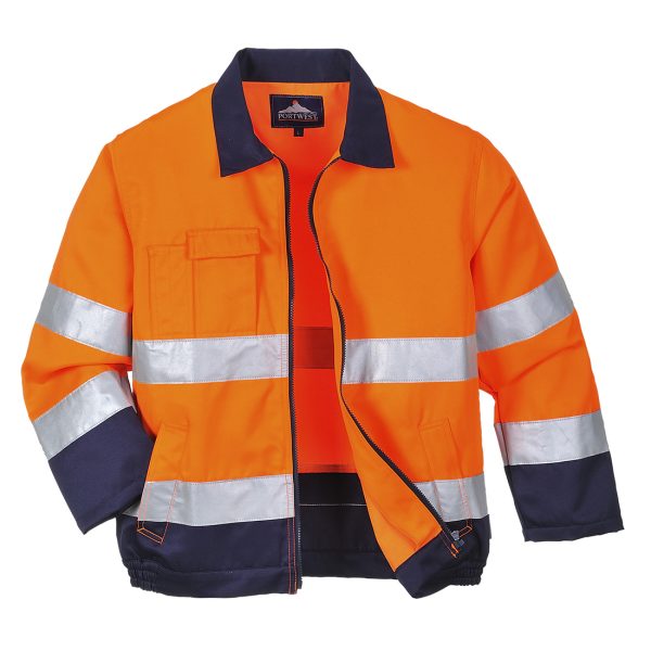 Portwest Madrid Hi-Vis Contrast Bomber Jacket