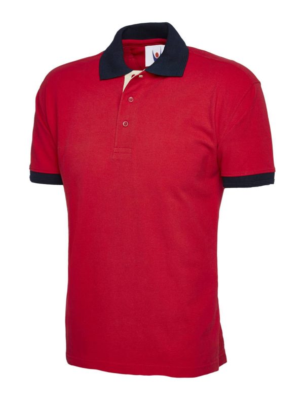 Uneek Contrast Poloshirt - Image 3