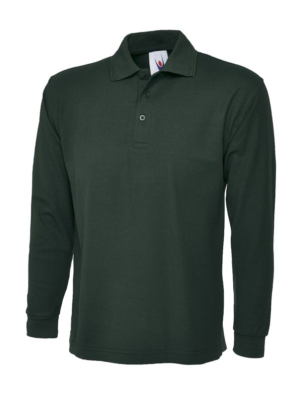 Uneek Longsleeve Poloshirt - Image 2