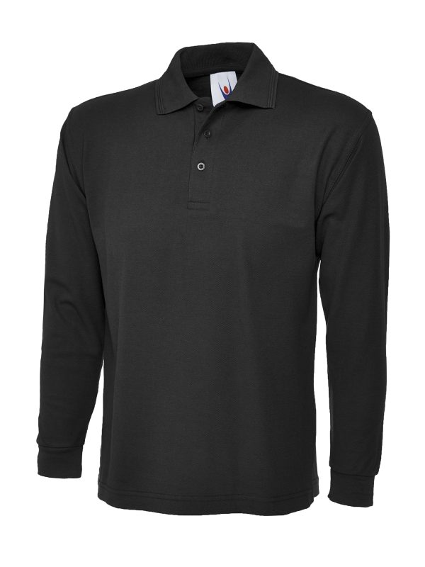 Uneek Longsleeve Poloshirt - Image 3