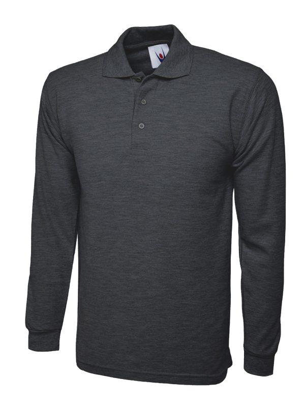 Uneek Longsleeve Poloshirt - Image 4