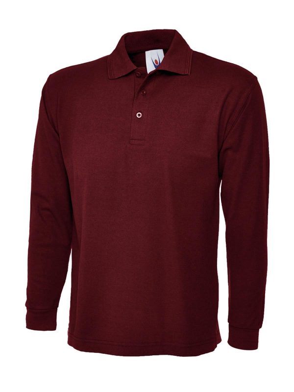 Uneek Longsleeve Poloshirt - Image 6