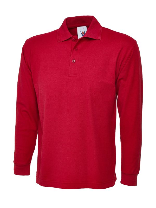 Uneek Longsleeve Poloshirt - Image 8