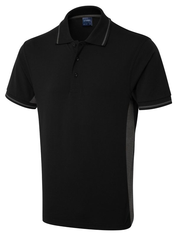 Uneek Two Tone Polo Shirt - Image 2