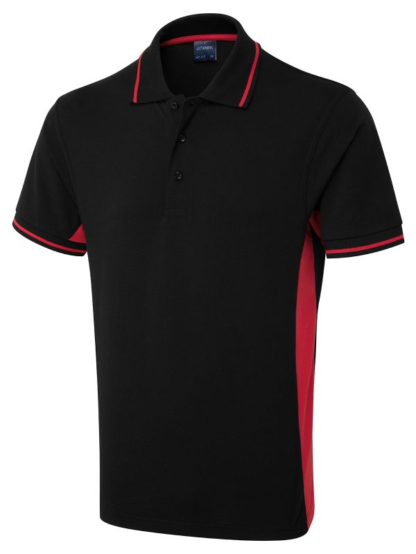 Uneek Two Tone Polo Shirt - Image 3