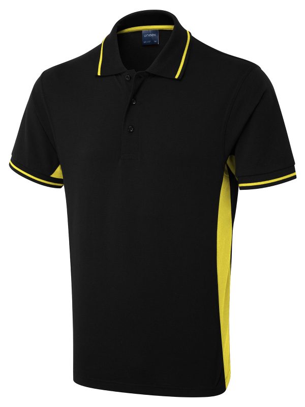 Uneek Two Tone Polo Shirt - Image 4