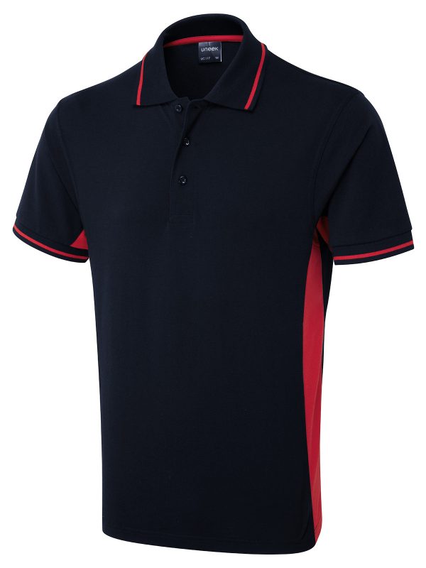 Uneek Two Tone Polo Shirt - Image 6