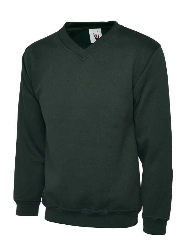 Uneek Premium V-Neck Sweatshirt - Image 2